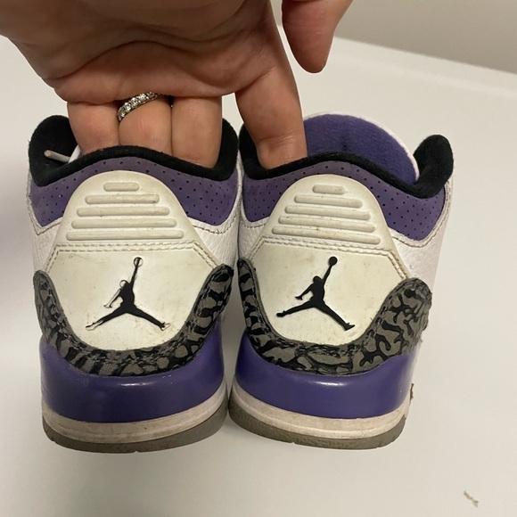 [DM0966-105] Preschool Air Jordan Retro 3 (PS) 'Dark Iris' - Picture 5 of 6